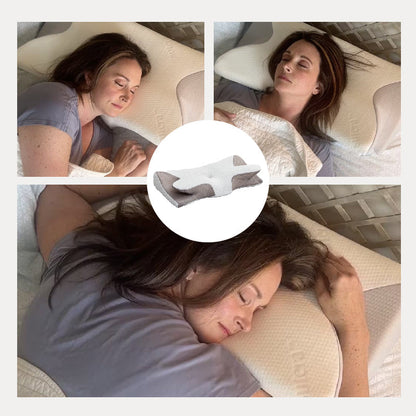 Cuscino Cervicale a Forma di Corno di Mucca in Memory Foam Traspirante
