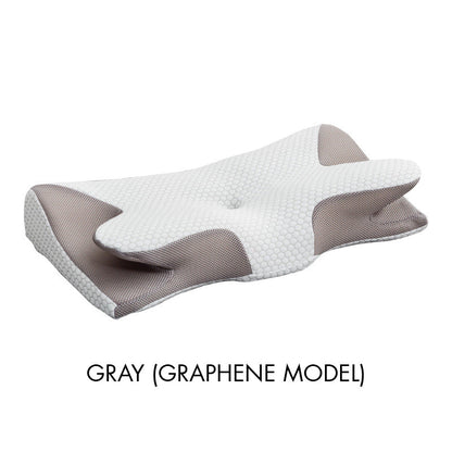 Cuscino Cervicale a Forma di Corno di Mucca in Memory Foam Traspirante