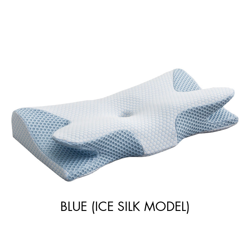 Cuscino Cervicale a Forma di Corno di Mucca in Memory Foam Traspirante