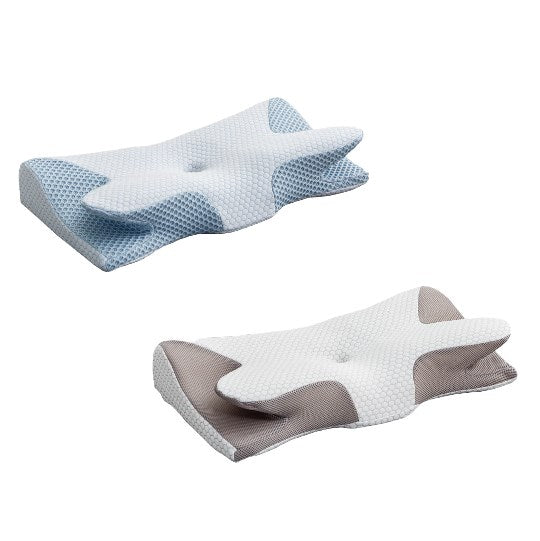 Cuscino Cervicale a Forma di Corno di Mucca in Memory Foam Traspirante