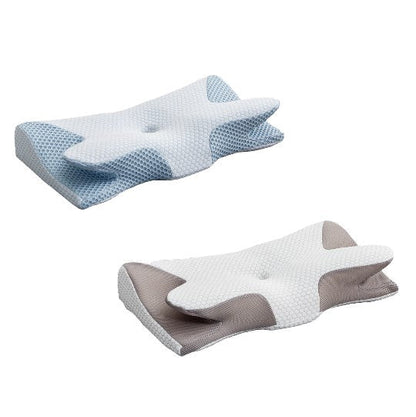 Cuscino Cervicale a Forma di Corno di Mucca in Memory Foam Traspirante