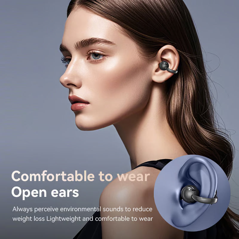 🎧 60% DI SCONTO! 🌐 Auricolari Clip-on Bluetooth V6.0 con Schermo a Colori – Traduzione 134 Lingue, Impermeabili & 40h Autonomia 💧