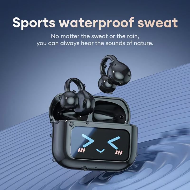 🎧 60% DI SCONTO! 🌐 Auricolari Clip-on Bluetooth V6.0 con Schermo a Colori – Traduzione 134 Lingue, Impermeabili & 40h Autonomia 💧