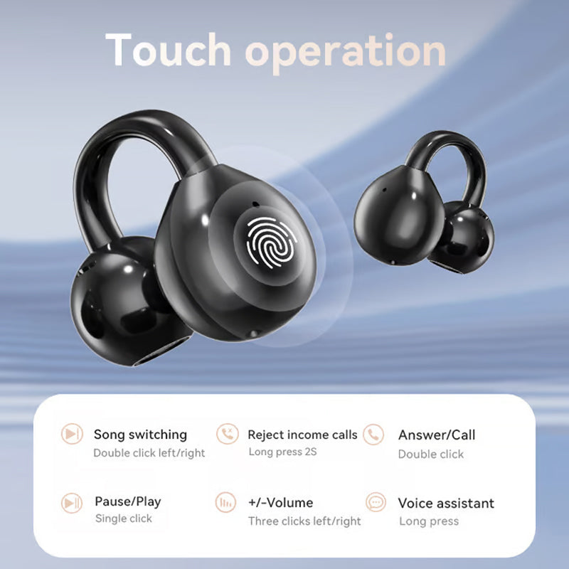 🎧 60% DI SCONTO! 🌐 Auricolari Clip-on Bluetooth V6.0 con Schermo a Colori – Traduzione 134 Lingue, Impermeabili & 40h Autonomia 💧