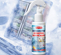 Spray sbrinante per frigorifero e congelatore 🧊🧴🛡️ Formula delicata senza corrosione, scioglie velocemente ghiaccio e brina dentro il congelatore, basta spruzzare e pulire per recuperare spazio e mantenere il frigorifero in buono stato.
