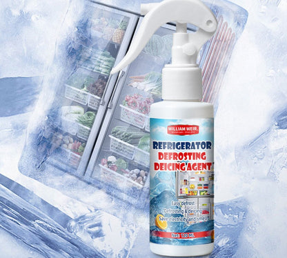 Spray sbrinante per frigorifero e congelatore 🧊🧴🛡️ Formula delicata senza corrosione, scioglie velocemente ghiaccio e brina dentro il congelatore, basta spruzzare e pulire per recuperare spazio e mantenere il frigorifero in buono stato.