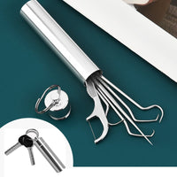 🔥 Oggi SCONTO DEL 50%! Set di stuzzicadenti riutilizzabili in acciaio inox 🦷 Resistenti e igienici