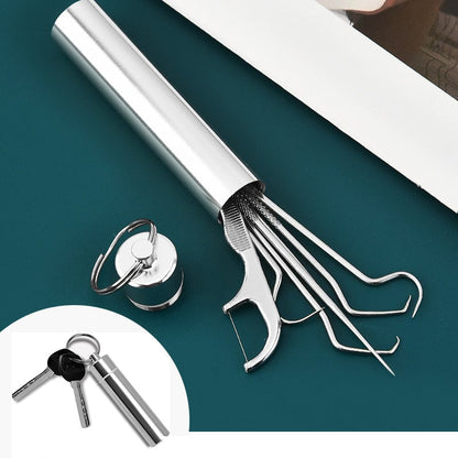 🔥 Oggi SCONTO DEL 50%! Set di stuzzicadenti riutilizzabili in acciaio inox 🦷 Resistenti e igienici