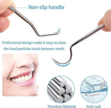 🔥 Oggi SCONTO DEL 50%! Set di stuzzicadenti riutilizzabili in acciaio inox 🦷 Resistenti e igienici
