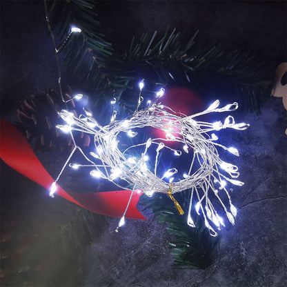 Luce decorativa LED USB in filo di rame 🎄💐🔋 Il filo di rame flessibile si piega in ogni forma, otto effetti luminosi, basso consumo, installabile ovunque per creare ambienti con atmosfera cinematografica nelle serate tranquille.