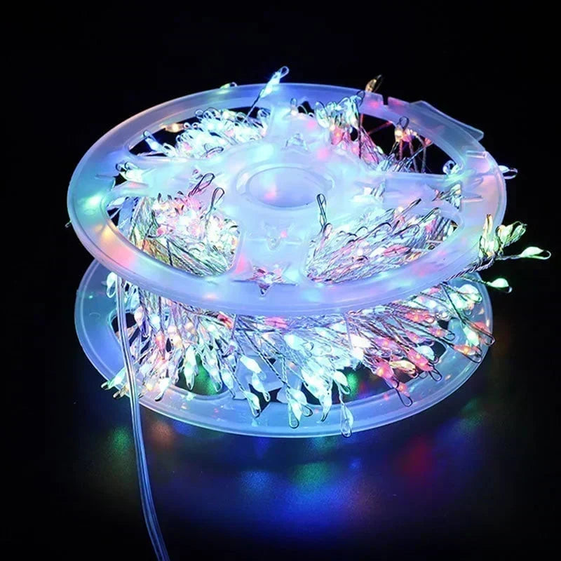 Luce decorativa LED USB in filo di rame 🎄💐🔋 Il filo di rame flessibile si piega in ogni forma, otto effetti luminosi, basso consumo, installabile ovunque per creare ambienti con atmosfera cinematografica nelle serate tranquille.