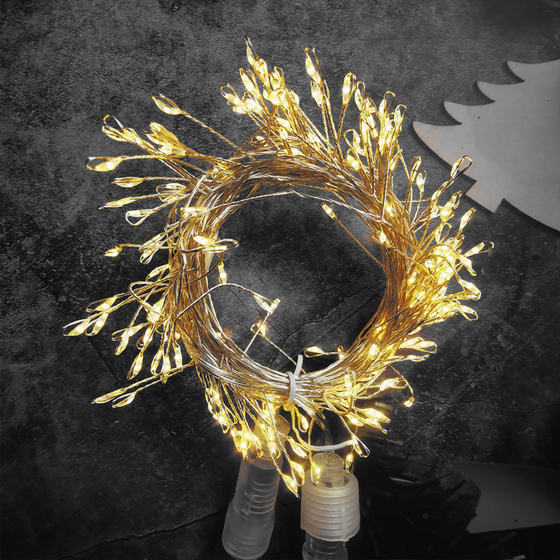 Luce decorativa LED USB in filo di rame 🎄💐🔋 Il filo di rame flessibile si piega in ogni forma, otto effetti luminosi, basso consumo, installabile ovunque per creare ambienti con atmosfera cinematografica nelle serate tranquille.