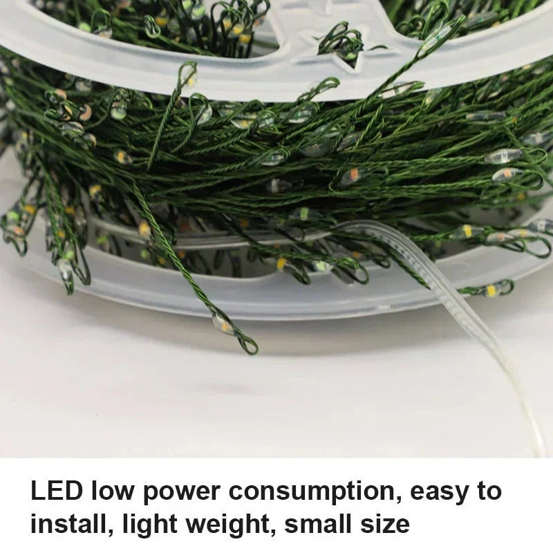 Luce decorativa LED USB in filo di rame 🎄💐🔋 Il filo di rame flessibile si piega in ogni forma, otto effetti luminosi, basso consumo, installabile ovunque per creare ambienti con atmosfera cinematografica nelle serate tranquille.