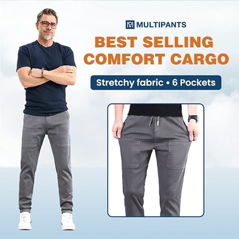 🔥 Ultimo giorno di saldo -40% 🏆MultiPants – Pantaloni cargo resistenti multi-tasca ad alta elasticità