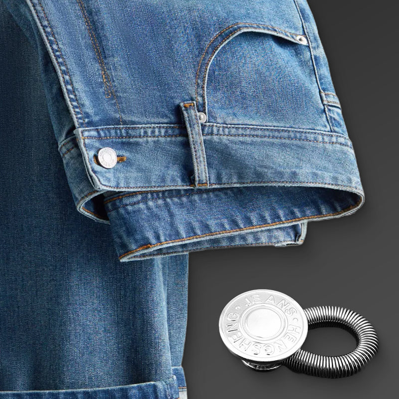 🎀Bottone Estensore per Vita con Molla in Metallo 👖✨🧘 Realizzato in metallo resistente, si applica senza cuciture e aggiunge elasticità alla vita dei pantaloni, mantenendo un aspetto discreto per indossare i capi preferiti senza sensazioni di tensione.