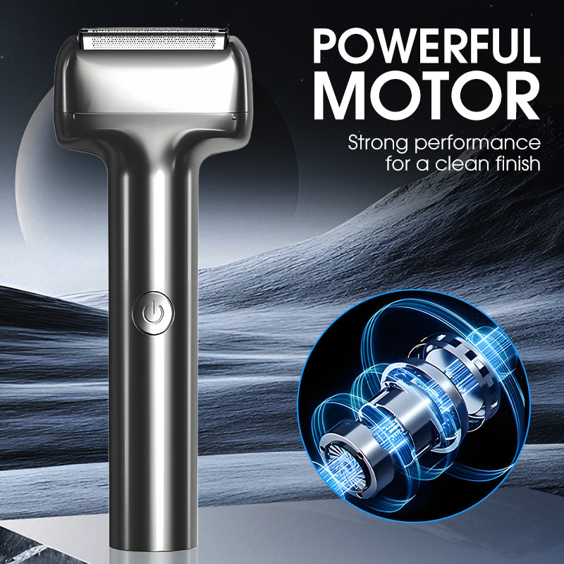 🔥✨ Rasoio Elettrico a Lamina Ricaricabile per Uomo 🪒💪 - 3 Testine | IPX6 Impermeabile | Silenzioso | Ricarica USB-C | 50% DI SCONTO