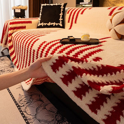 Copridivano in Peluche 🛋️✨🧺 Morbido peluche al tatto, con fondo antiscivolo e lavabile in lavatrice, protegge il divano da macchie e usura e conserva un ambiente di relax confortevole ogni giorno.