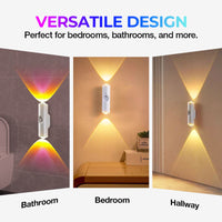 Luce Atmosferica RGB Intelligente Magnetica 🎨🚶🔋 , si installa senza fori e si riposiziona facilmente, con sensore di movimento, permette di modificare l’illuminazione decorativa per adattare lo spazio al proprio gusto.