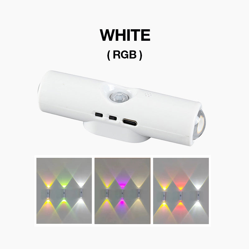 Luce Atmosferica RGB Intelligente Magnetica 🎨🚶🔋 , si installa senza fori e si riposiziona facilmente, con sensore di movimento, permette di modificare l’illuminazione decorativa per adattare lo spazio al proprio gusto.