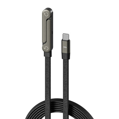 Cavo dati pieghevole di carica rapida da 240w, adatto per Apple iPhone 15-17 Pro Max, Samsung, Huawei, Xiaomi