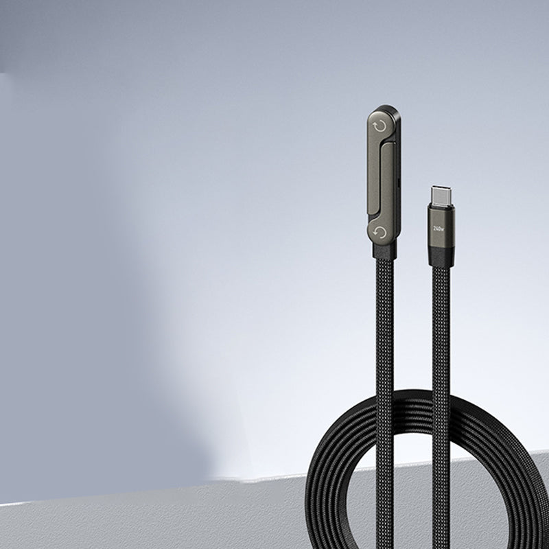Cavo dati pieghevole di carica rapida da 240w, adatto per Apple iPhone 15-17 Pro Max, Samsung, Huawei, Xiaomi