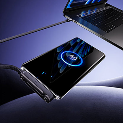 Cavo dati pieghevole di carica rapida da 240w, adatto per Apple iPhone 15-17 Pro Max, Samsung, Huawei, Xiaomi