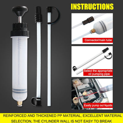 🔥50% DI SCONTO🔥Estrattore di olio da 500 cc, pompa di estrazione carburante per automobili, pompa manuale di estrazione olio ad assorbimento rapido, strumento per riparazioni auto