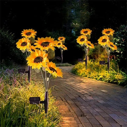 🌻SCONTO 50% ORA! Luci Solari a Girasole per Giardino – Fiore Solare Realistico IP65 Resistente alle Intemperie, Lampada Decorativa da Esterno per Cortile, Vialetto, Patio e Decorazione Giardino