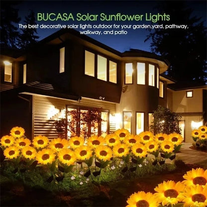 🌻SCONTO 50% ORA! Luci Solari a Girasole per Giardino – Fiore Solare Realistico IP65 Resistente alle Intemperie, Lampada Decorativa da Esterno per Cortile, Vialetto, Patio e Decorazione Giardino