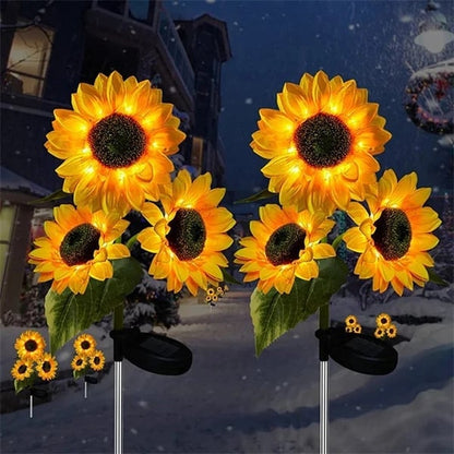 🌻SCONTO 50% ORA! Luci Solari a Girasole per Giardino – Fiore Solare Realistico IP65 Resistente alle Intemperie, Lampada Decorativa da Esterno per Cortile, Vialetto, Patio e Decorazione Giardino