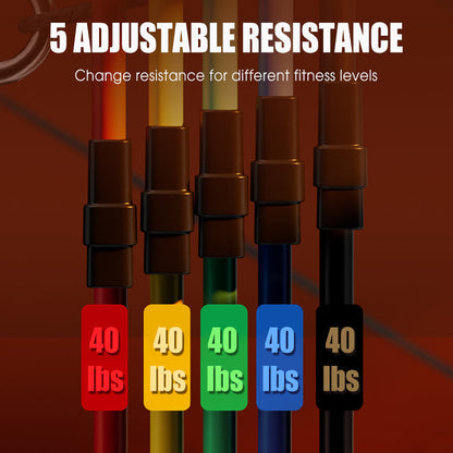 📢🔥2026 Uutuudet - 50% alennus!🏆Set di 13 Fasce Elastiche di Resistenza con Maniglie per Home Gym