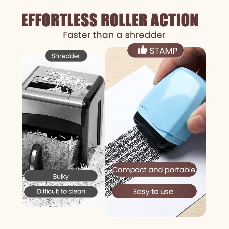⏳ Offerta a tempo limitato: -50% ⏰ Timbro a rullo per la protezione della privacy 👣