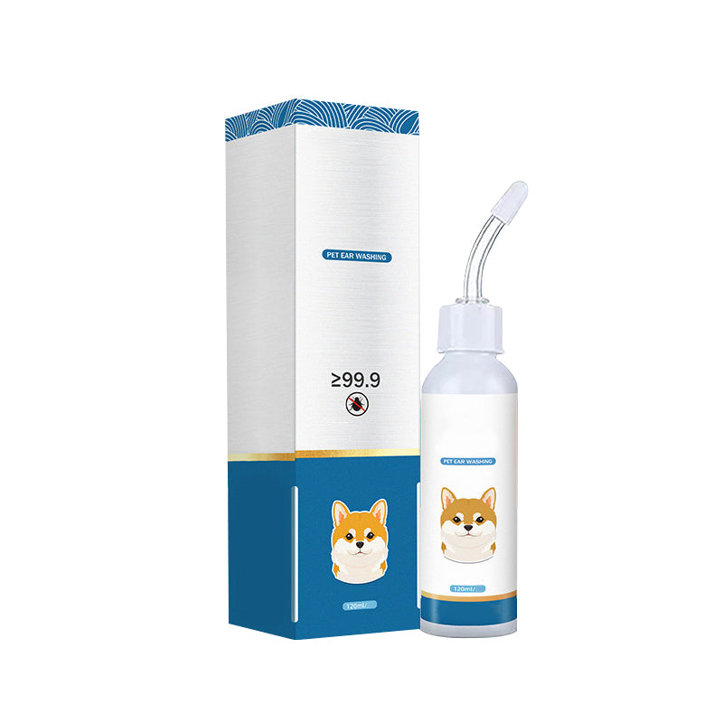 Soluzione detergente per le orecchie per cani e gatti 👂🌿🩹 Con formula botanica priva di antibiotici e punta silicone morbida, scioglie il cerume e lenisce prurito e rossore, mantiene le orecchie del pet pulite e confortevoli.