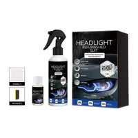 ⏰Kit Restauratore Fari Auto 💡🧴⏱️ Spray restauratore da 100 ml e agente protettivo UV da 20 ml, formula senza abrasivi, ripristina la trasparenza dei fari opachi in pochi minuti per una migliore visibilità notturna.