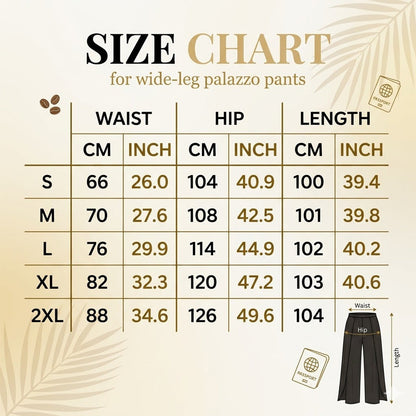 💃 SCONTO DEL 50% PER UN PERIODO LIMITATO! 👖 Pantaloni larghi da donna in chiffon – Tessuto fluido, taglio che valorizza la silhouette, eleganti per ogni occasione 🖤