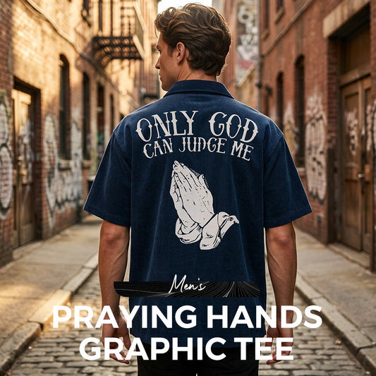 👔 🙏 Herren T-Shirt mit Grafik „Betende Hände“ – Stilvoll, symbolstark & vielseitig kombinierbar ✨