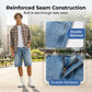 Lässige Jeansshorts für Herren mit weitem Bein