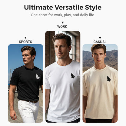 T-shirt uomo con stampa mani in preghiera
