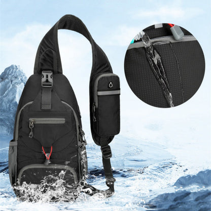 🎒 50% DI SCONTO! ✨ Borsa a tracolla da uomo per attività all'aperto – Molte tasche, resistente all'acqua, parte posteriore traspirante
