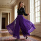 👖 LIMITIERTES ANGEBOT 50% RABATT! 🌸 Damen Chiffon-Hose mit weitem Bein & asymmetrischem Saum – Hose-Rock-Hybrid, Leicht, Elegant ✨