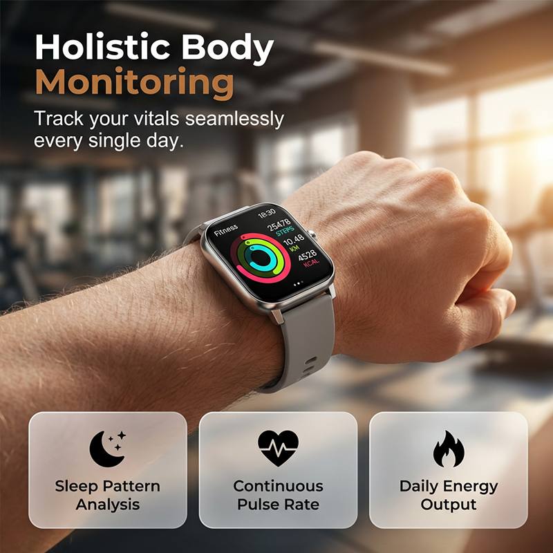 ⌚Montre connectée multifonction pour hommes / femmes,  avec moniteur de pas / d'activité, podomètre, montre connectée pour répondre / passer des appels, Compatible Android iOS, idée cadeau pour lui / elle