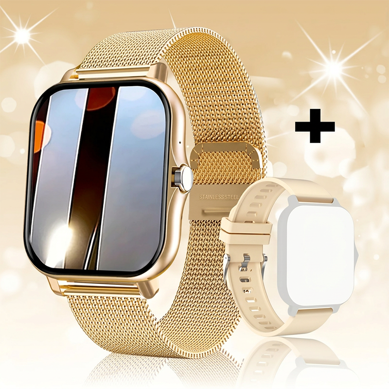 ⌚Montre connectée multifonction pour hommes / femmes,  avec moniteur de pas / d'activité, podomètre, montre connectée pour répondre / passer des appels, Compatible Android iOS, idée cadeau pour lui / elle
