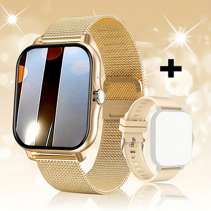 ⌚Montre connectée multifonction pour hommes / femmes,  avec moniteur de pas / d'activité, podomètre, montre connectée pour répondre / passer des appels, Compatible Android iOS, idée cadeau pour lui / elle