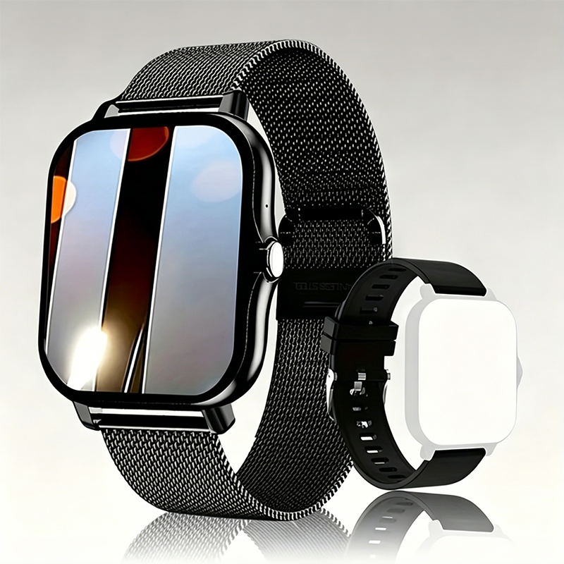 ⌚Montre connectée multifonction pour hommes / femmes,  avec moniteur de pas / d'activité, podomètre, montre connectée pour répondre / passer des appels, Compatible Android iOS, idée cadeau pour lui / elle