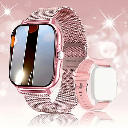 ⌚Montre connectée multifonction pour hommes / femmes,  avec moniteur de pas / d'activité, podomètre, montre connectée pour répondre / passer des appels, Compatible Android iOS, idée cadeau pour lui / elle