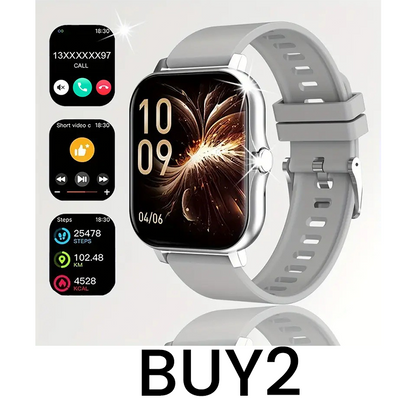 ⌚Montre connectée multifonction pour hommes / femmes,  avec moniteur de pas / d'activité, podomètre, montre connectée pour répondre / passer des appels, Compatible Android iOS, idée cadeau pour lui / elle