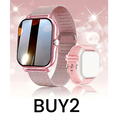 ⌚Montre connectée multifonction pour hommes / femmes,  avec moniteur de pas / d'activité, podomètre, montre connectée pour répondre / passer des appels, Compatible Android iOS, idée cadeau pour lui / elle