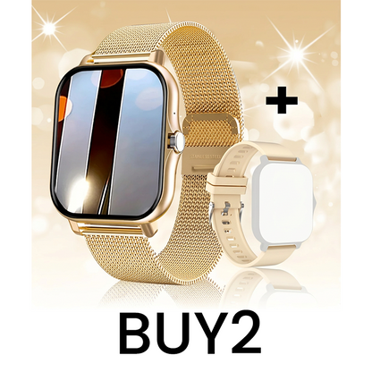 ⌚Montre connectée multifonction pour hommes / femmes,  avec moniteur de pas / d'activité, podomètre, montre connectée pour répondre / passer des appels, Compatible Android iOS, idée cadeau pour lui / elle