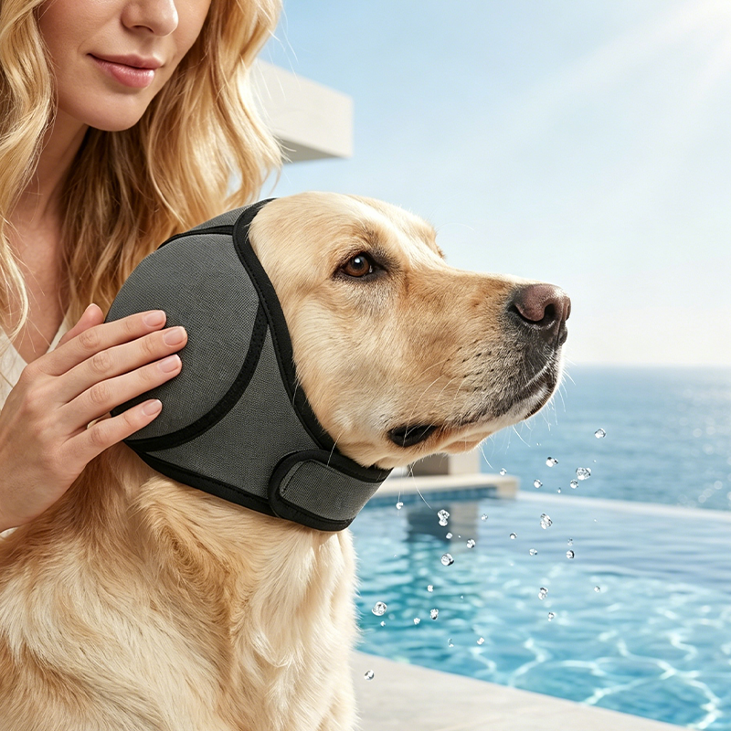 ✨Fascia Sicura Copri-Orecchie per Cani 🛡️🐶👶 Il materiale elastico non esercita pressione e protegge le orecchie del cane, riducendo l'agitazione dell'animale in ambienti domestici dove sono presenti anche i bambini.