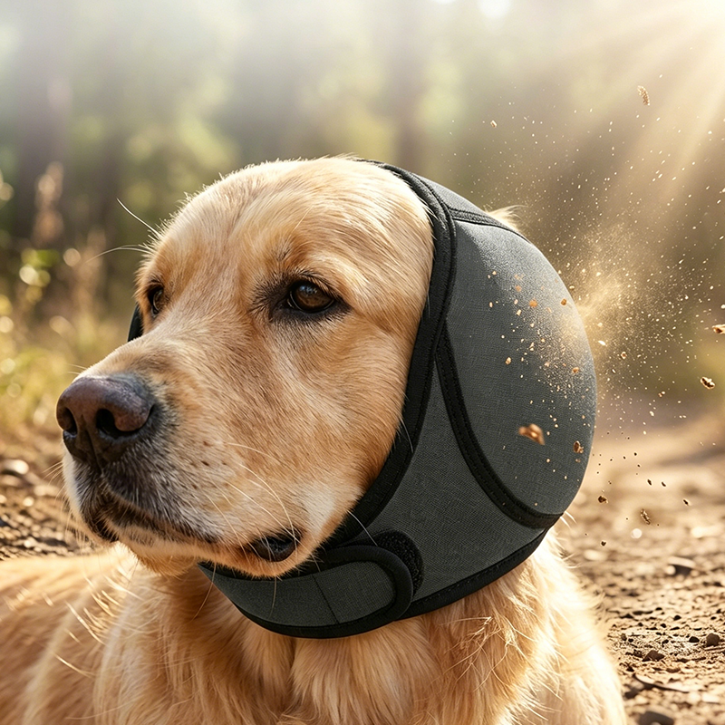 ✨Fascia Sicura Copri-Orecchie per Cani 🛡️🐶👶 Il materiale elastico non esercita pressione e protegge le orecchie del cane, riducendo l'agitazione dell'animale in ambienti domestici dove sono presenti anche i bambini.